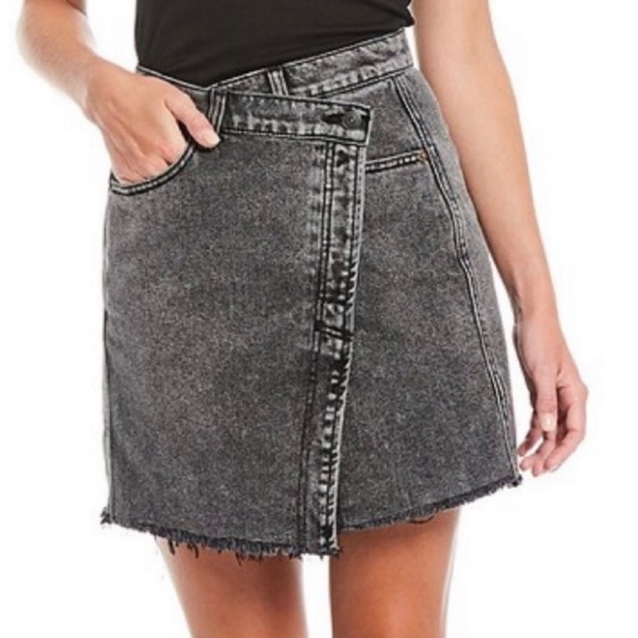 Free People Dresses & Skirts - Free People | Parker Wrap Denim Mini Skirt